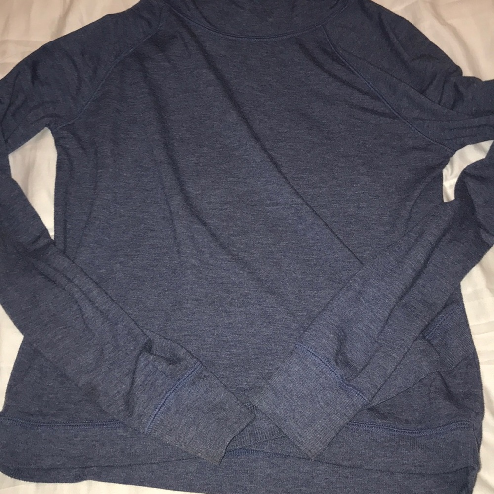 comfortable blue sweatshirt